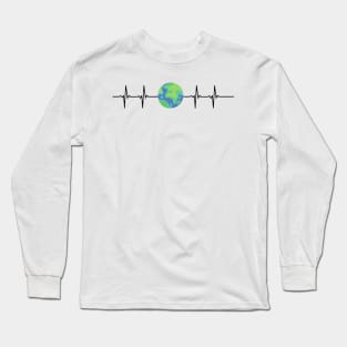 heart beat-planet Long Sleeve T-Shirt